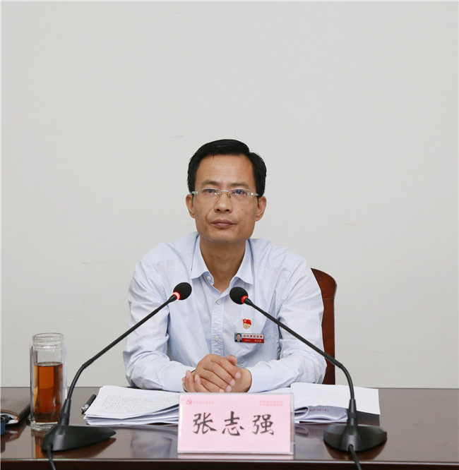 县委书记张志强主持召开我县争创第四届省级文明县城和城乡重点项目