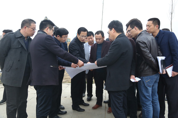 张志强王法立调研北部新区路网新人民医院建设情况